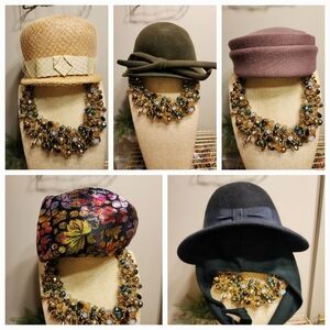 Lot Of 5 Vintage Hats For Sale